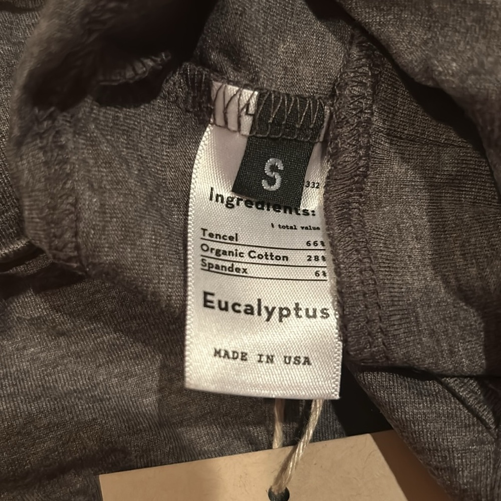 Groceries Apparel V-Bra Grey Small XS NWT organic cotton Bralette 32-33 A-D - Picture 4 of 6